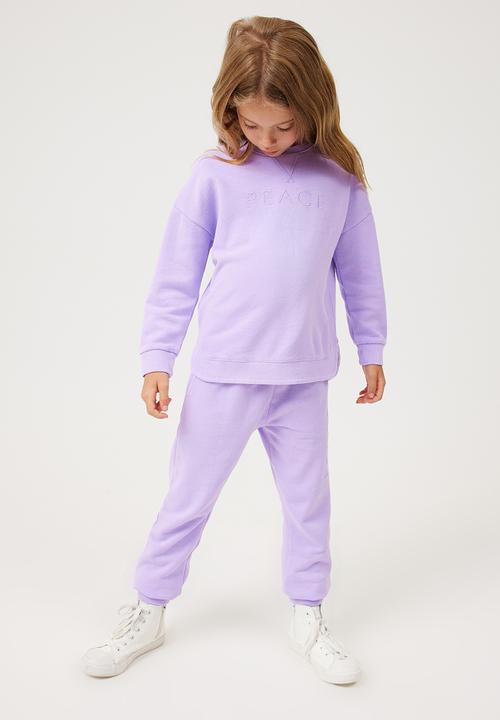 Cotton On - Skye trackpant - lilac drop wash/peace