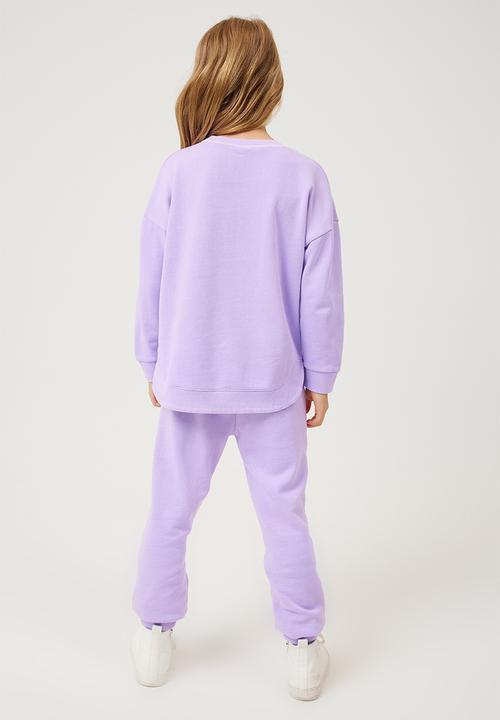 Cotton On - Skye trackpant - lilac drop wash/peace