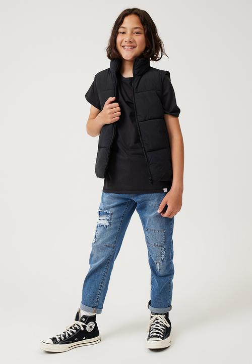 Cotton On - jamie reversible puffer vest - black