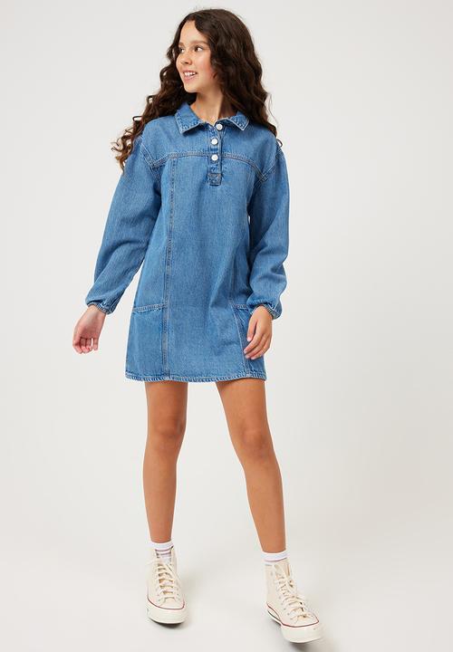 Cotton On - Lily denim dress - weekend wash
