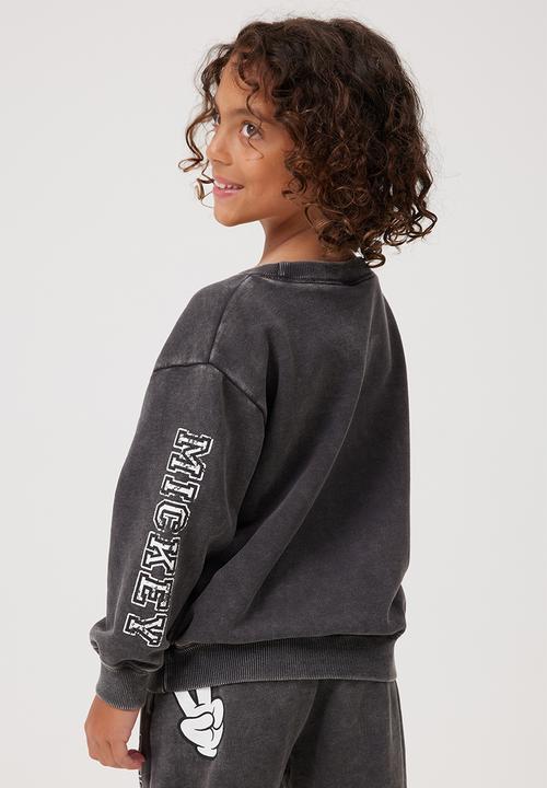 Cotton On - License dusty fleece crew neck - lcn dis phantom/mickey