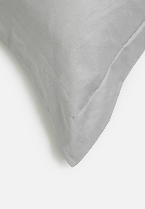 Sheraton Textiles - 400tc Egyptian Cotton straight pillowcase - grey 