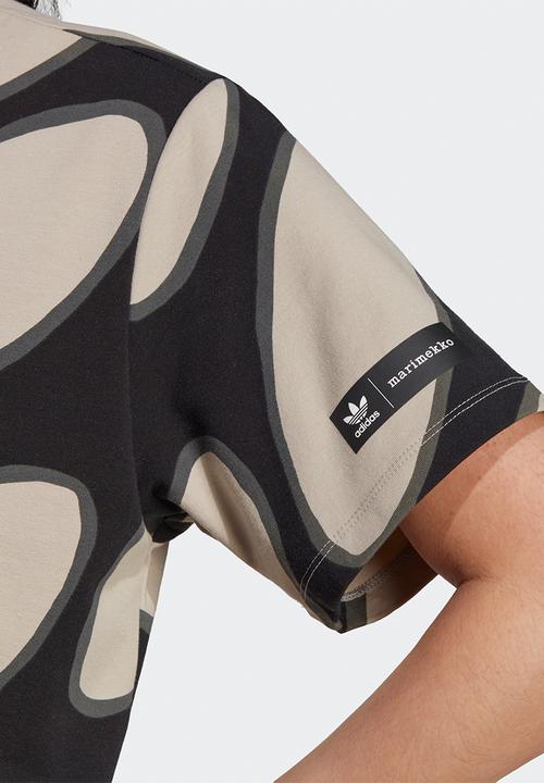 adidas Originals - T-shirt aop - light brown