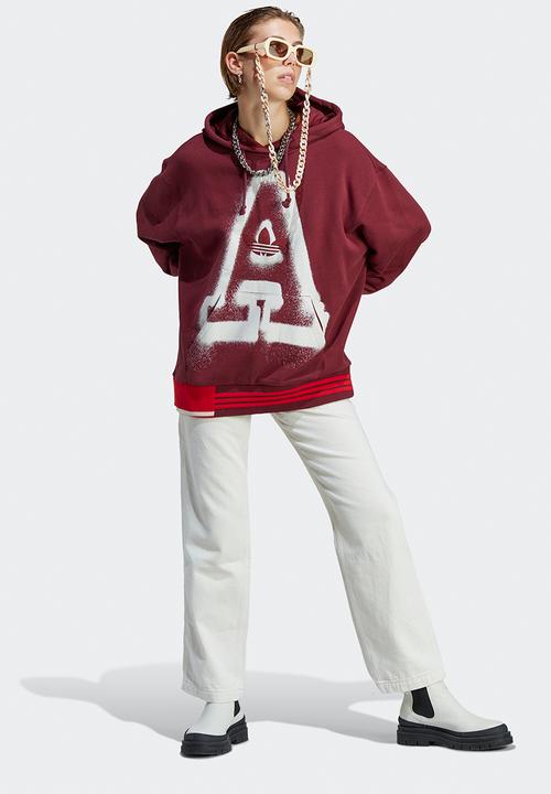 adidas Originals - Oversize hoodie - shadow red
