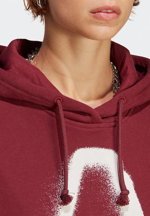 adidas Originals - Oversize hoodie - shadow red