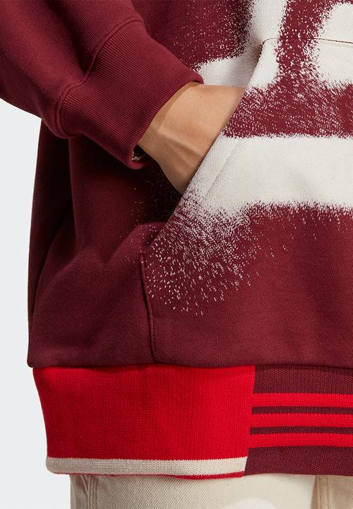 adidas Originals - Oversize hoodie - shadow red