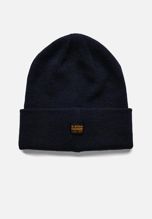 G-STAR - Effo raw long beanie - mazarine blue