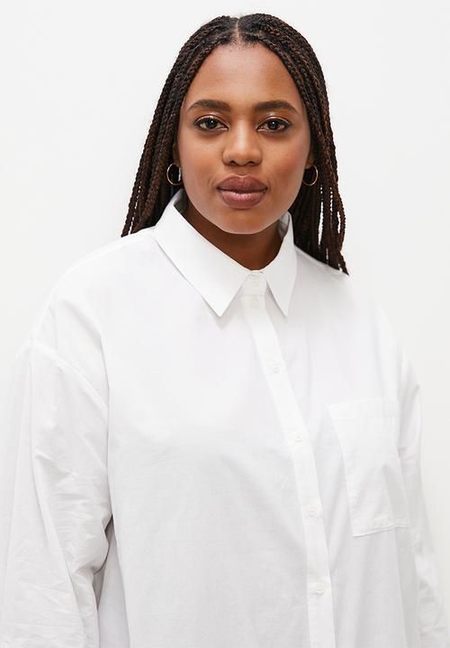 Superbalist - Shirt dress with pockets - white