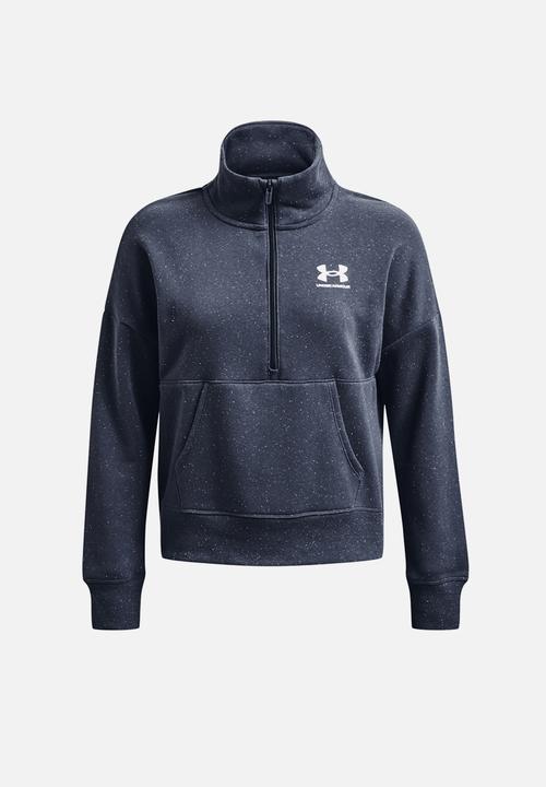 Under Armour - Rival fleece hz - downpour gray/white/white