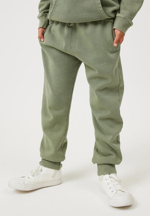 Cotton On - Marlo trackpant - swag green snow wash