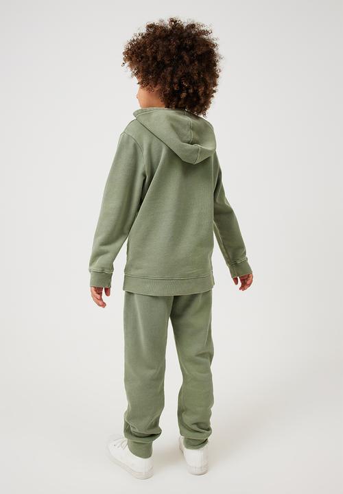 Cotton On - Marlo trackpant - swag green snow wash