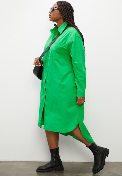 Superbalist - Shirt dress with pockets - green