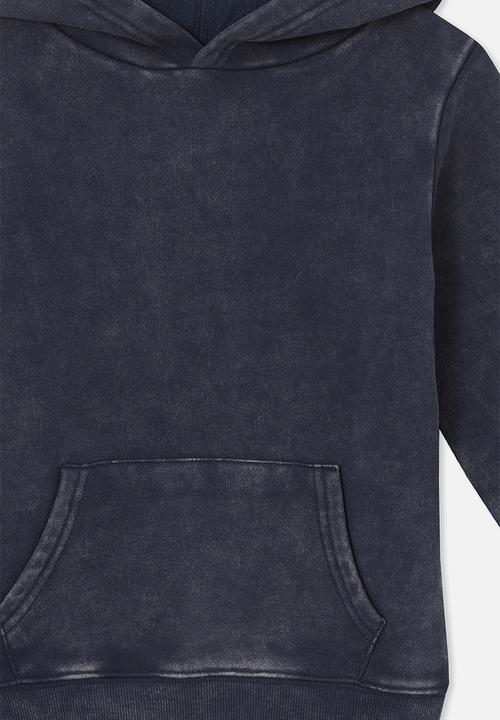 Cotton On - Milo hoodie - navy blazer snow wash