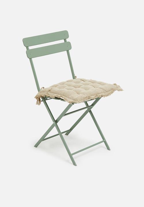 H&S - Outdoor seatpad set of 2 - white
