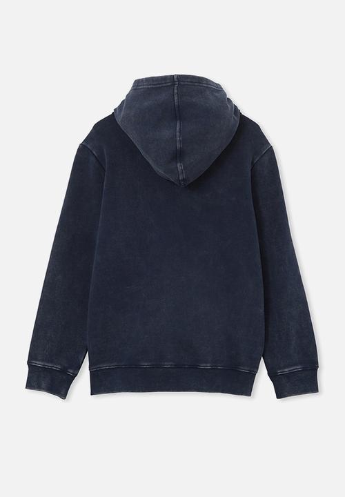 Cotton On - Mikki hoodie - navy blazer snow wash