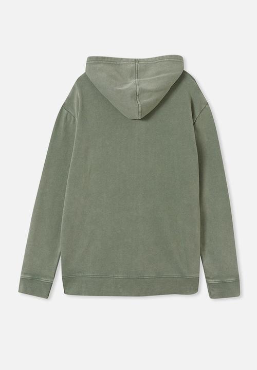 Cotton On - Mikki hoodie - swag green snow wash
