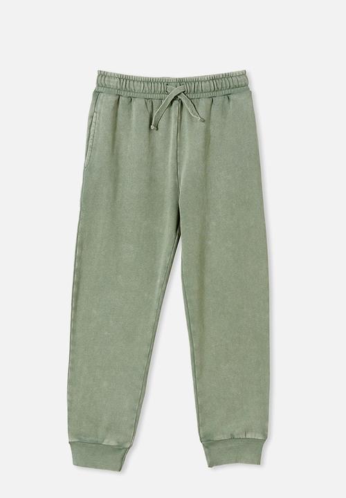 Cotton On - Memphis trackpant - swag green snow wash