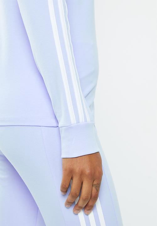 adidas Performance - W 3s long sleeve t - blue dawn/white