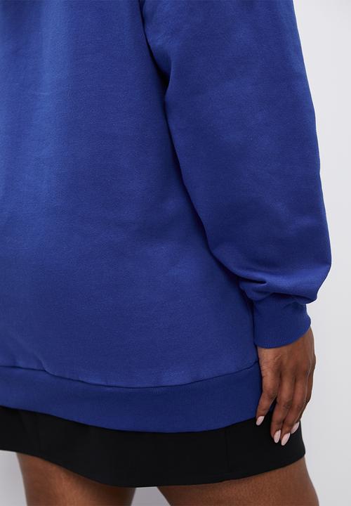 Blake - Graphic slouch hoodie - cobalt