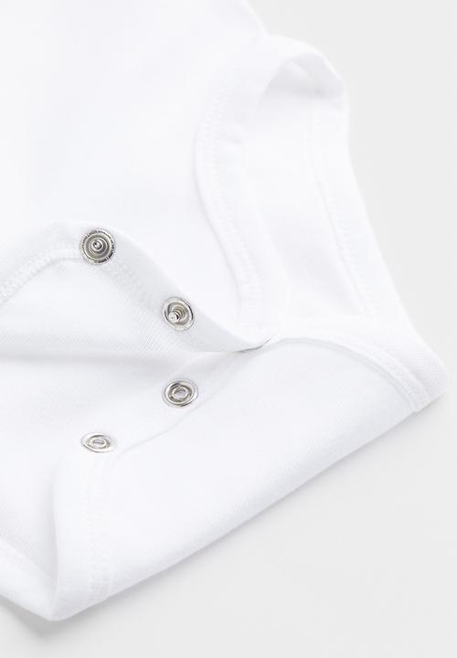 H&M - 2-Pack short-sleeved bodysuits - white