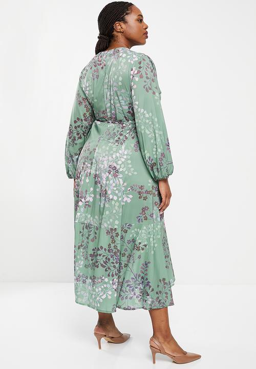 AMANDA LAIRD CHERRY - Plus compass dress - sage