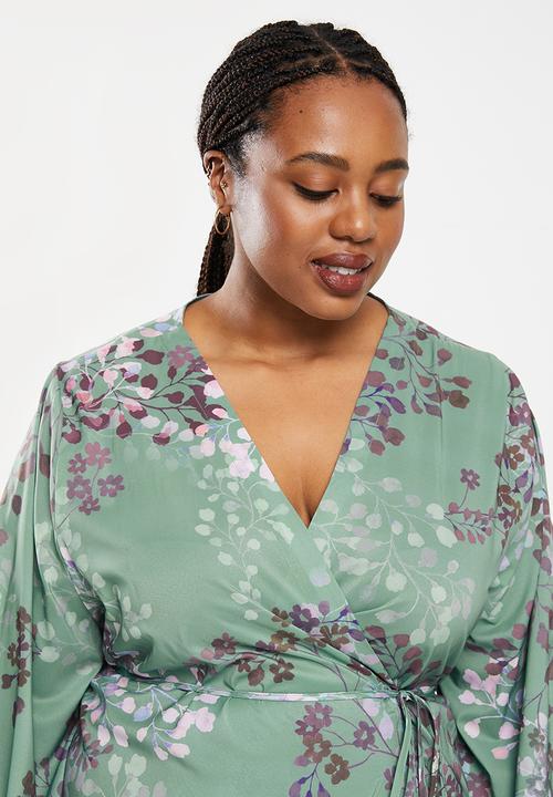 AMANDA LAIRD CHERRY - Plus compass dress - sage