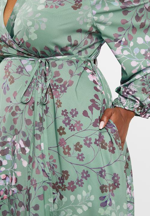 AMANDA LAIRD CHERRY - Plus compass dress - sage