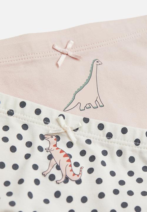 H&M - 3-Pack boxer briefs - light beige/dinosaurs