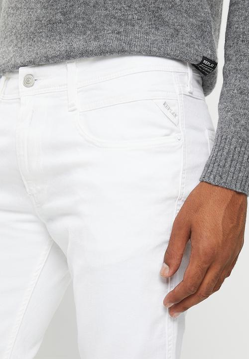 Replay - Pantalone super slim - white