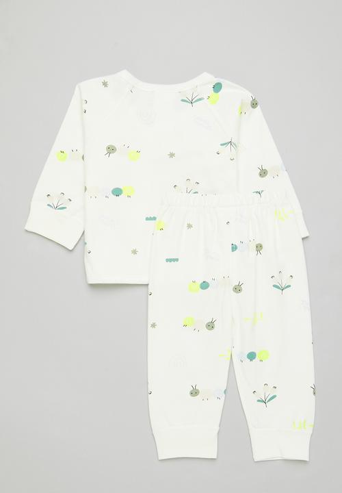 Pop Candy - Baby 2 piece set - white 