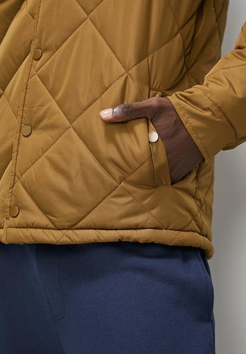 Superbalist - Rowley quilted utility field jacket - taupe