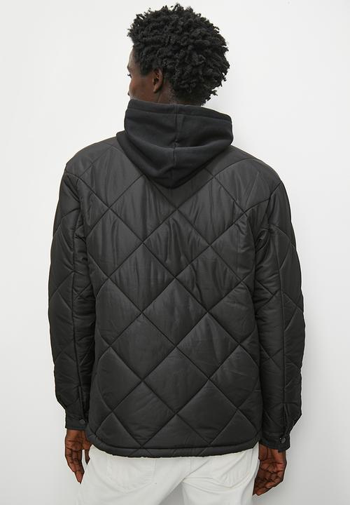 Superbalist - Rowley quilted utility field jacket - black