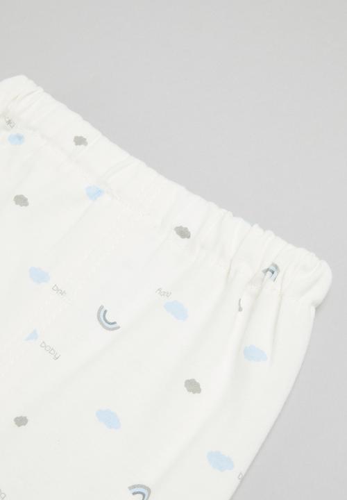 Pop Candy - Baby 2 piece set - white 