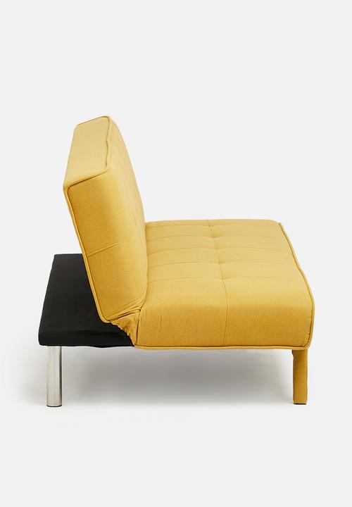 Sixth Floor - Alara 3 seater sofa bed - butter yellow