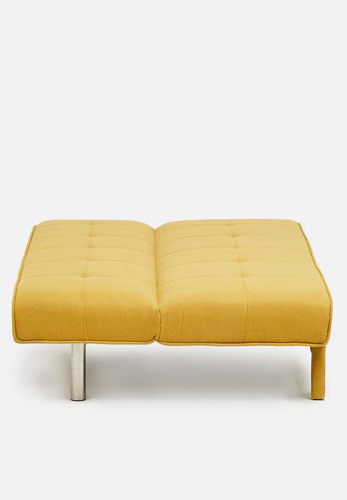 Sixth Floor - Alara 3 seater sofa bed - butter yellow