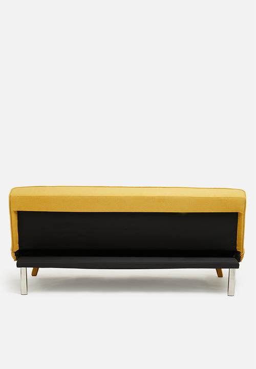 Sixth Floor - Alara 3 seater sofa bed - butter yellow