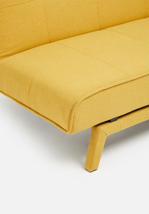 Sixth Floor - Alara 3 seater sofa bed - butter yellow