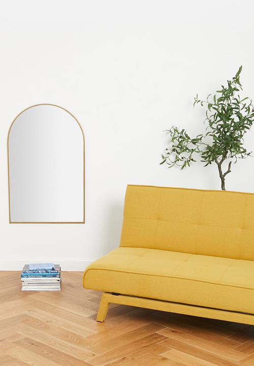 Sixth Floor - Alara 3 seater sofa bed - butter yellow