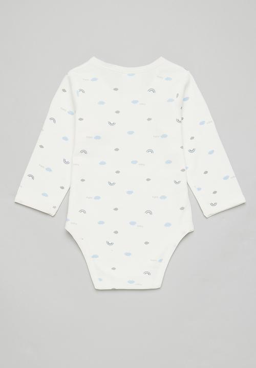 Pop Candy - Baby printed bodyvest - white