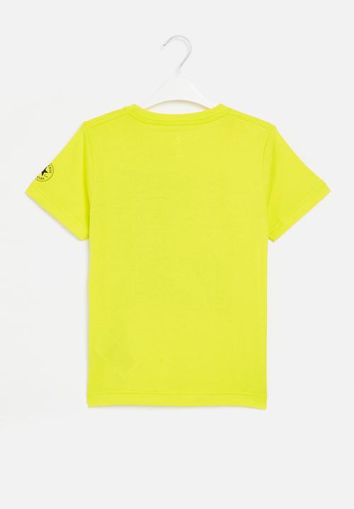 Converse - Cnvb camo logo stack tee - laser lemon