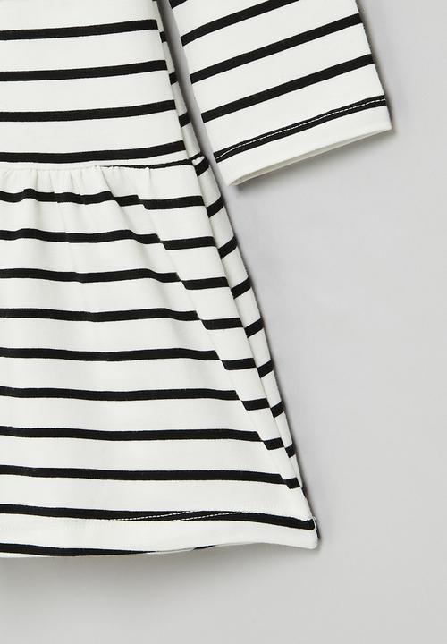 Pop Candy - Stripe dress - black & white