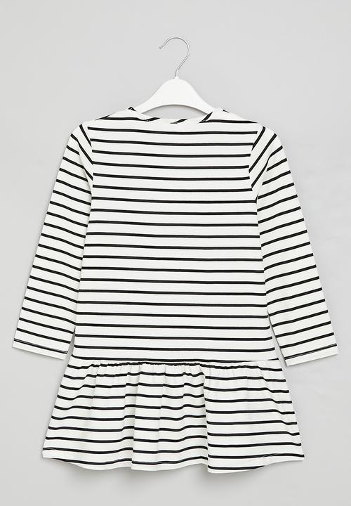 Pop Candy - Stripe dress - black & white