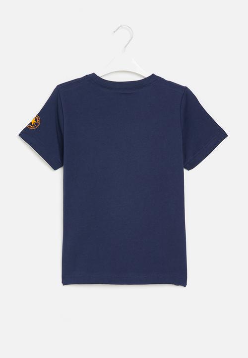 Converse - Cnvb camo logo stack  tee - midnight navy