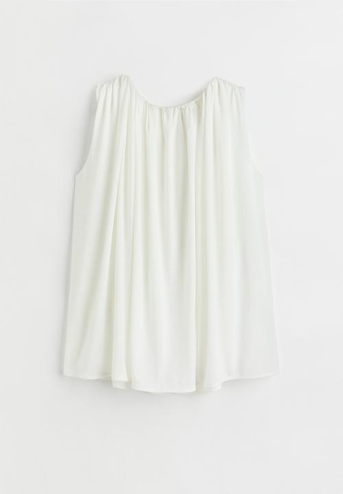 H&M - Sleeveless blouse - white