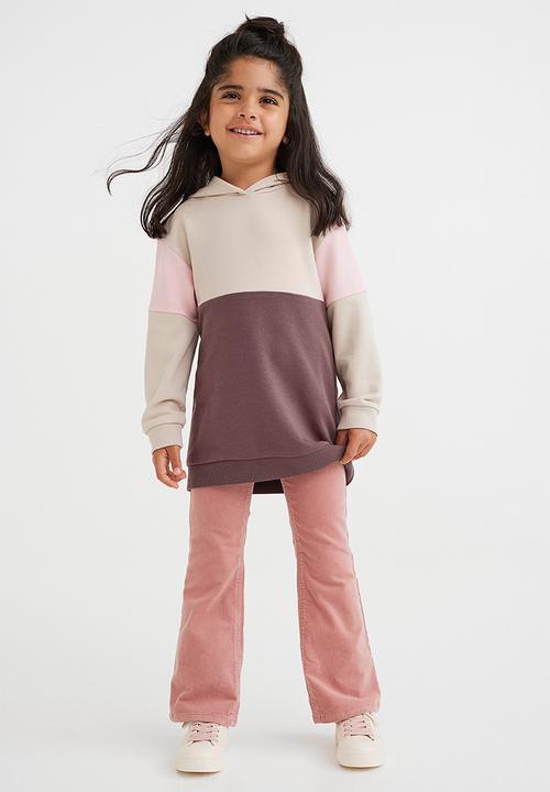 H&M - Flared corduroy trousers - old rose