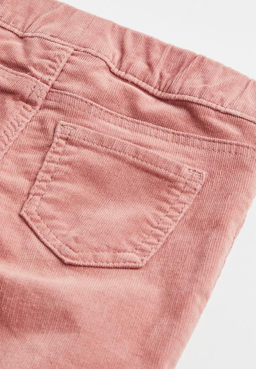 H&M - Flared corduroy trousers - old rose