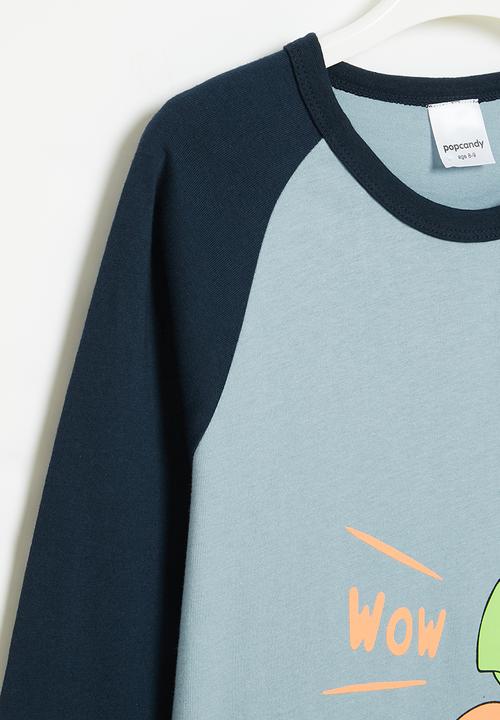 Pop Candy - Boys dino tee - blue