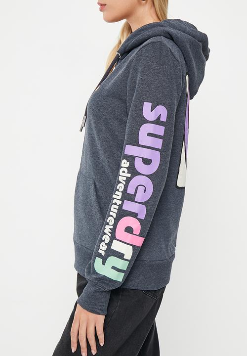 Superdry. - Vintage 90s terrain ziphood - eclipse navy