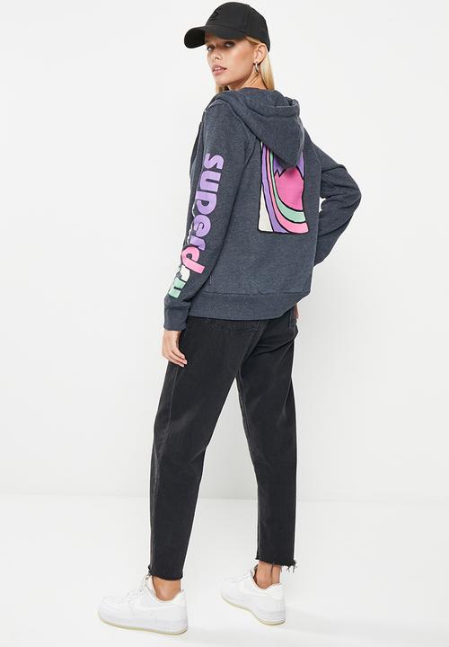 Superdry. - Vintage 90s terrain ziphood - eclipse navy