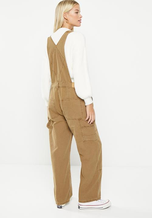 Superdry. - Vintage carpenter dungaree - sandstone